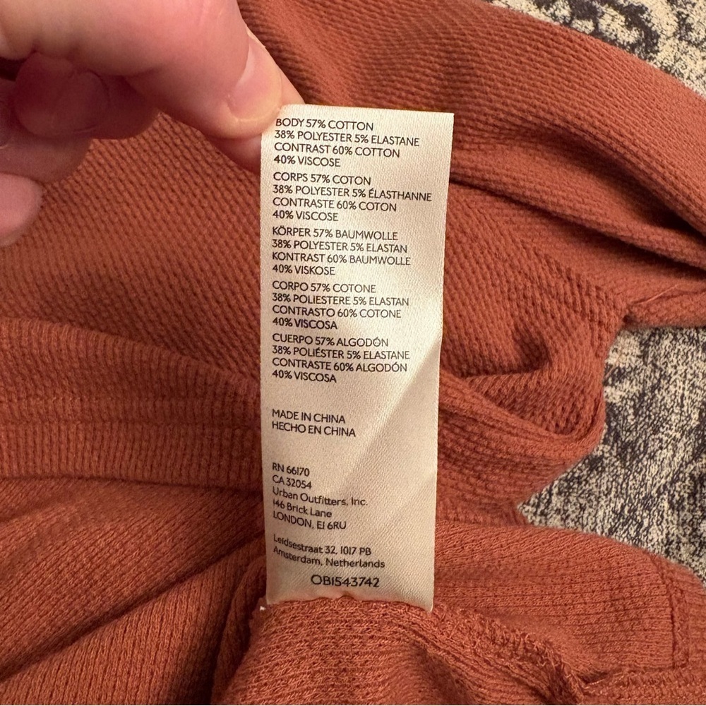 Free People Mikah Notch Neck Thermal longs sleeve top - Picture 11 of 12